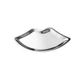 BuerHomie Black Serving Tray, Lip Shape, Stainless Steel, for Trinket Key silvery