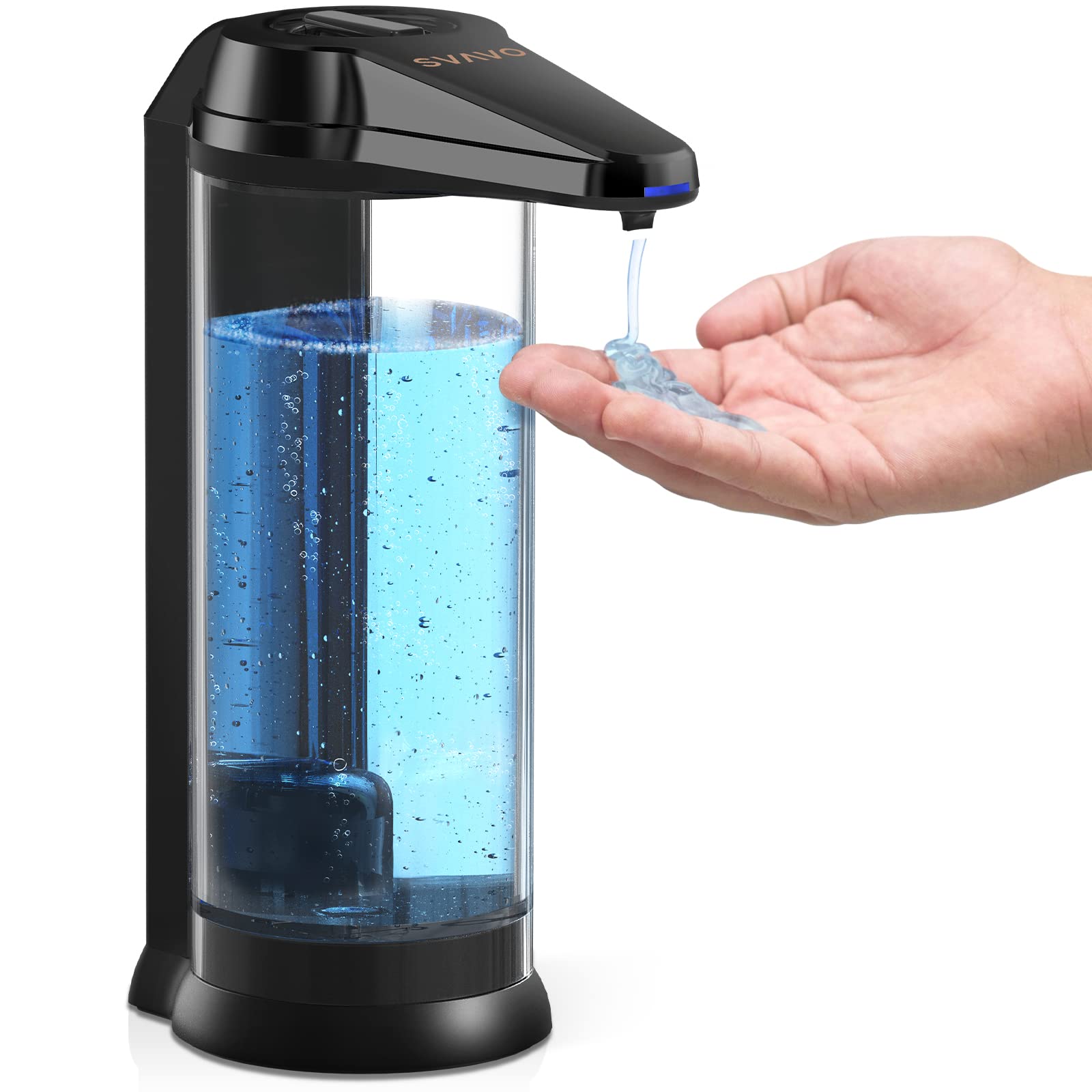 SVAVO Automatic Soap Dispenser | 500ml Touchless Wall Mount Pump – Black