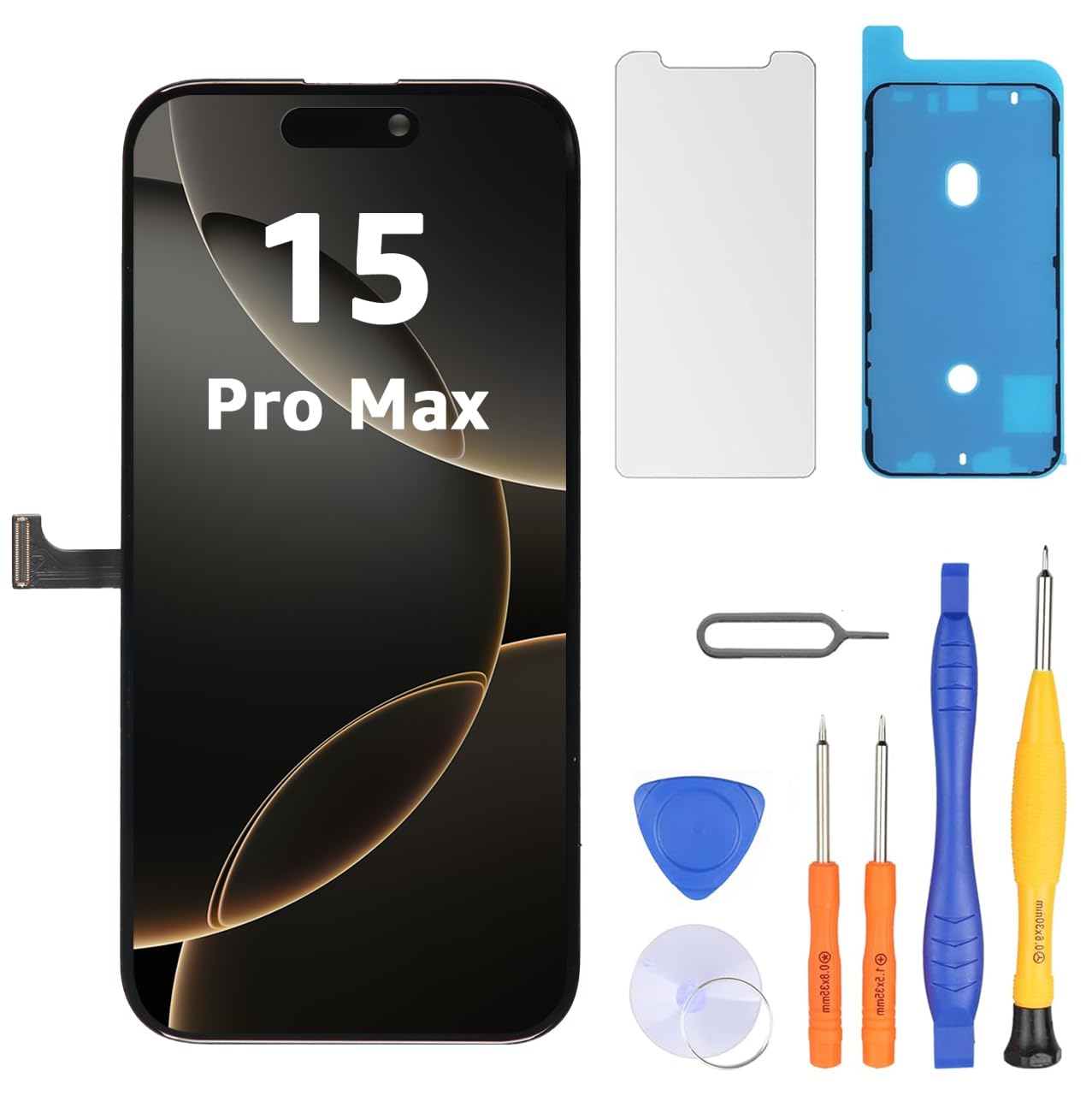 LL TRADER iPhone 15 Pro Max Screen Replacement - 6.7" LCD Digitizer