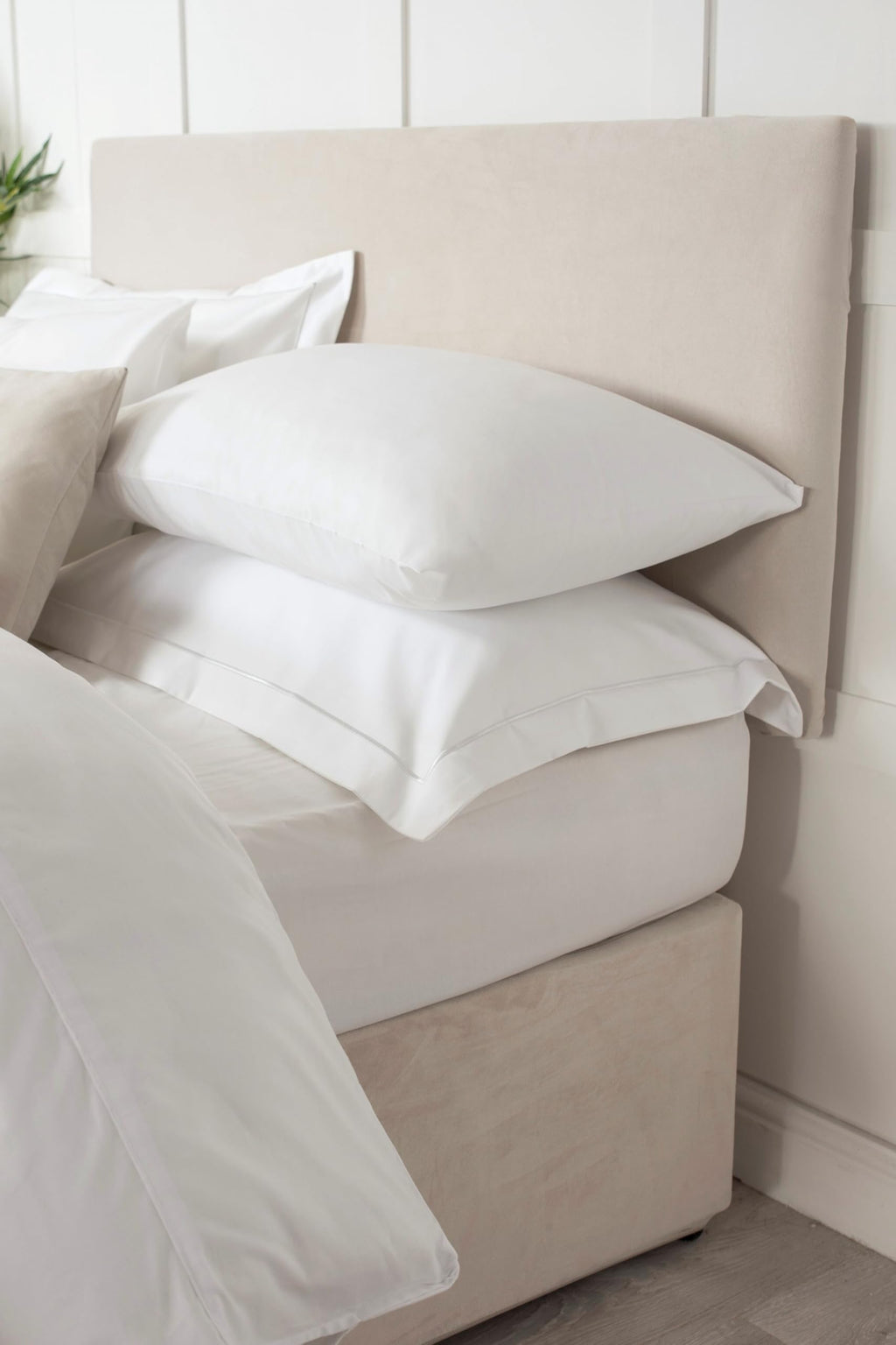 Belledorm Faux Suede Headboard Cover Linen, Double