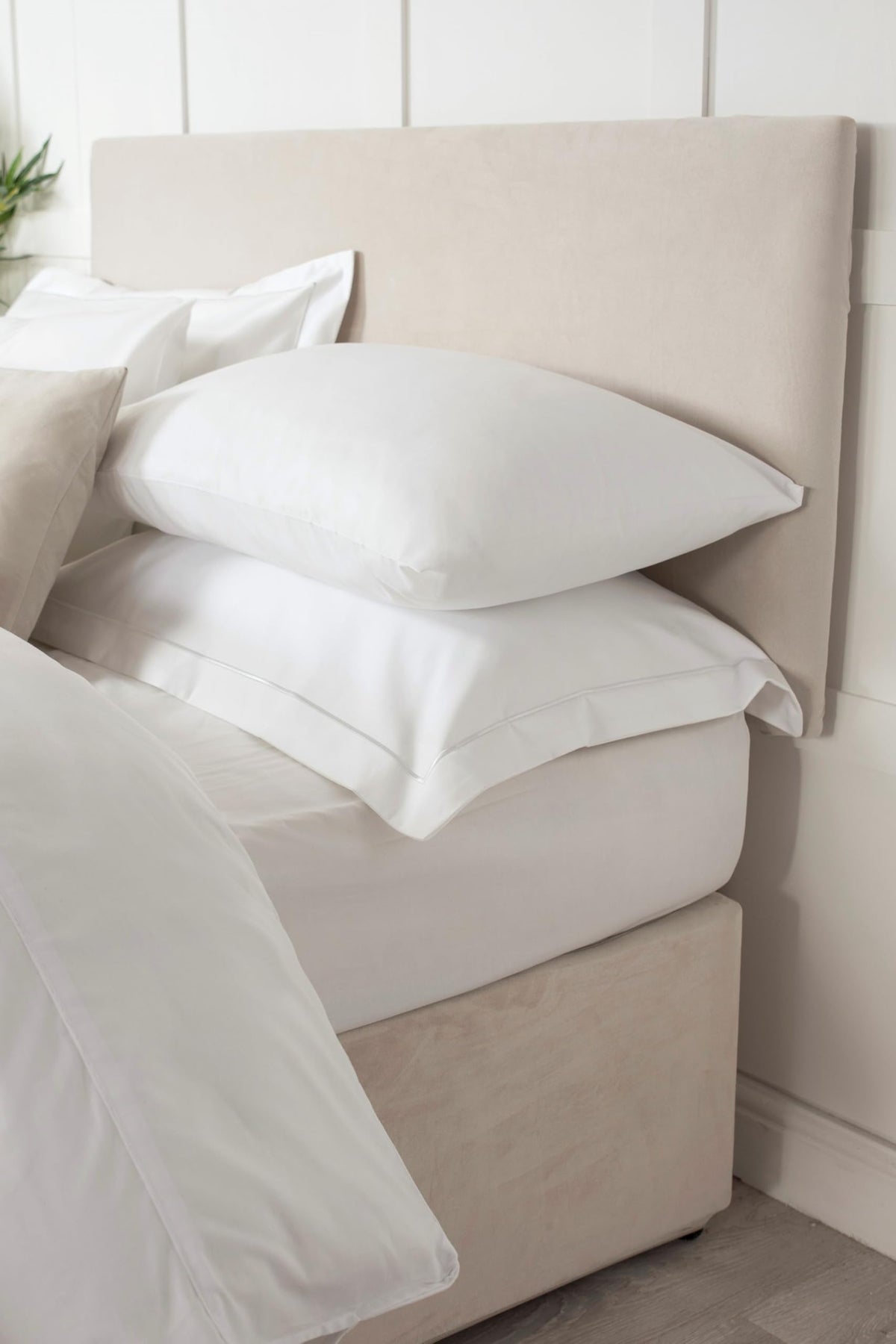 Belledorm Faux Suede Headboard Cover Linen, Double