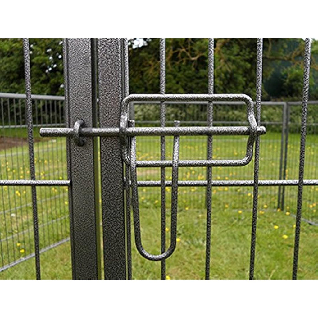 Bunny Business Heavy Duty 6 Panel Puppy Playpen - Gunmetal Grey