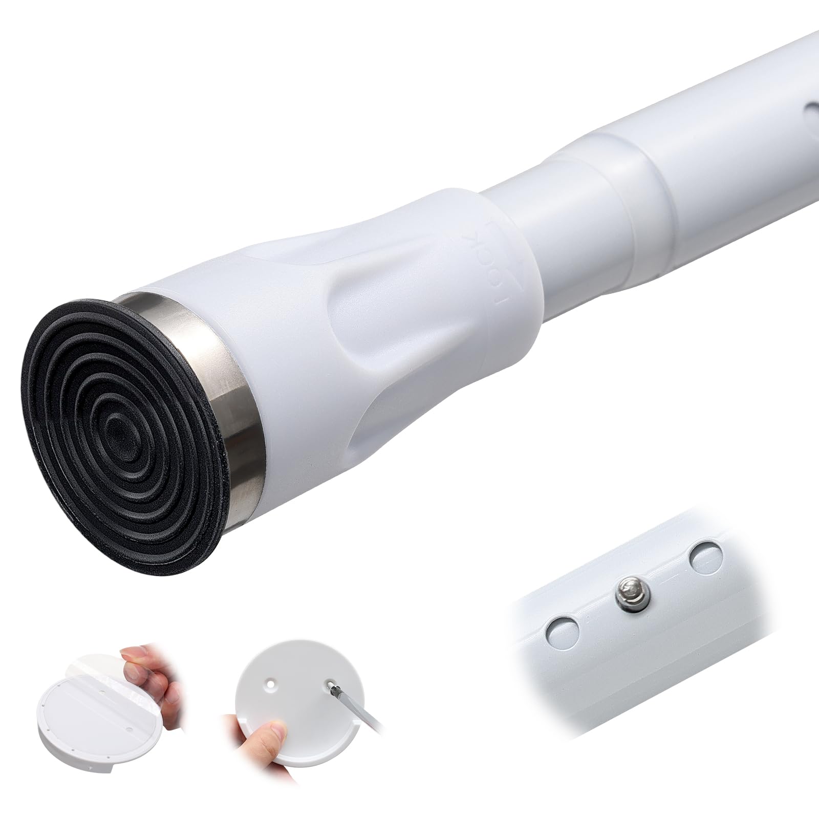 Tension Shower Curtain Rod – 42-115" Adjustable Stainless Steel