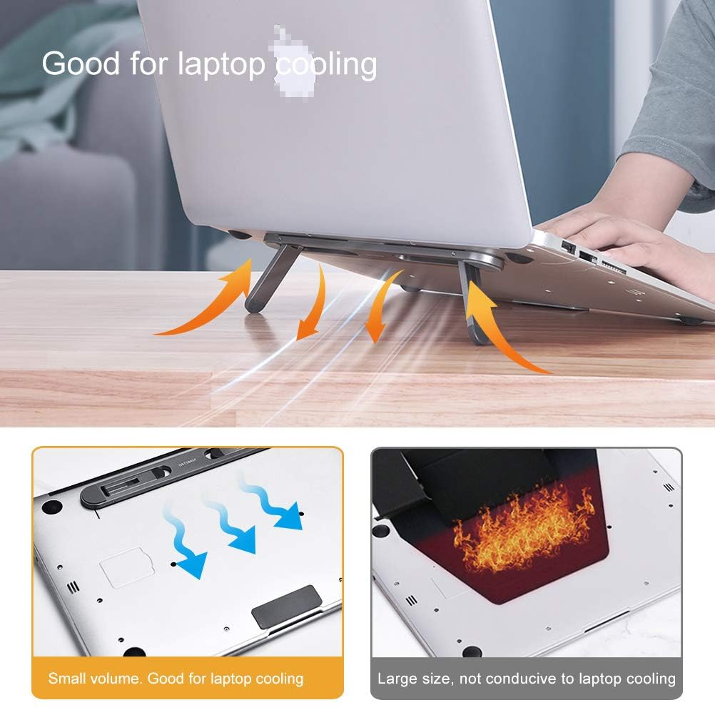nediea Mini Laptop Stand for Desk, Keyboard Feet Riser, Laptop Cooling - image 3