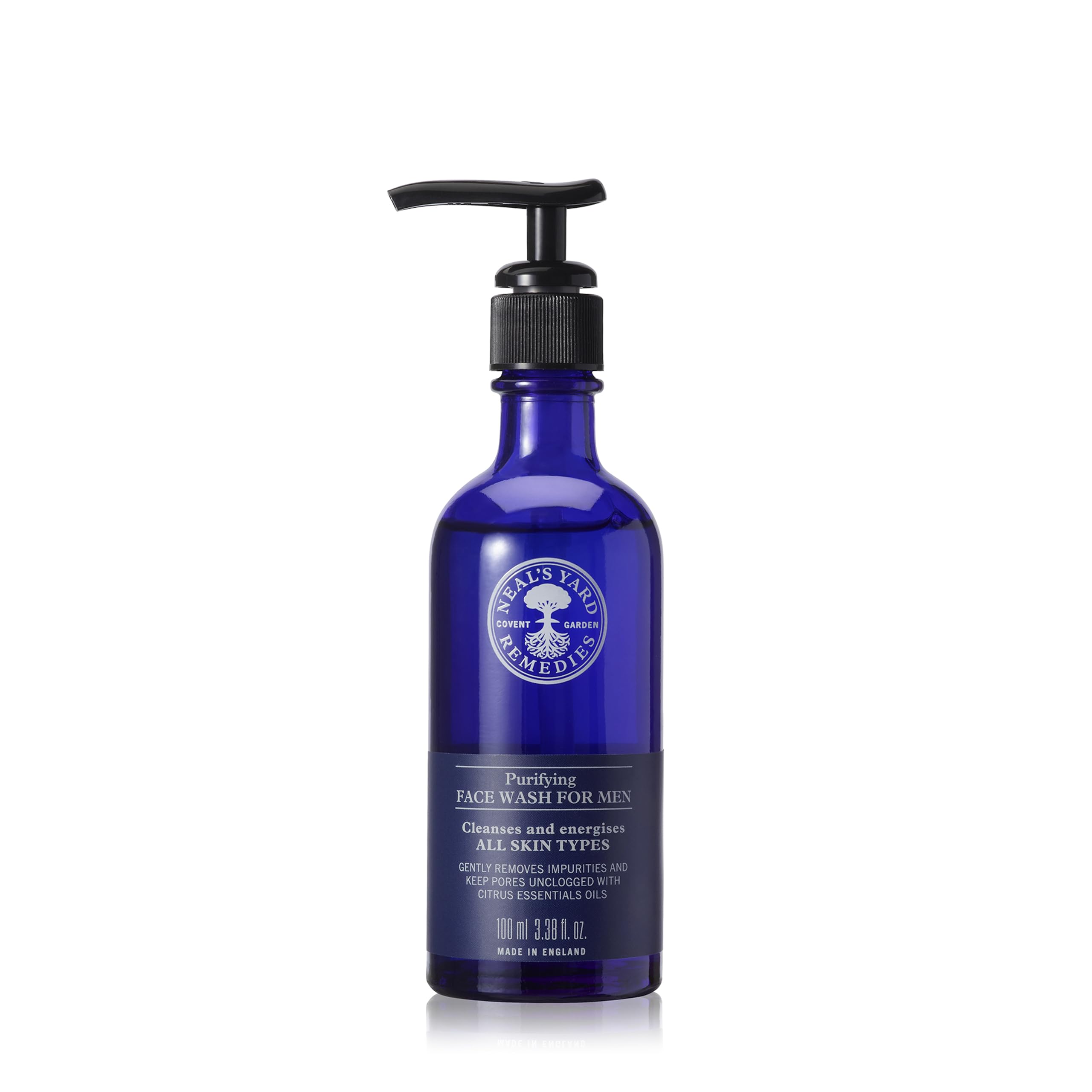 Neal's Yard Remedies Men's Purifying Face Wash | Vegan Cleanser 100ml