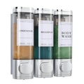 Jolof Store 3 Chamber Wall Mounted Shampoo and Conditioner Dispenser