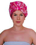 Jolof Store Waterproof Shower Cap | 100% Silk Lined Hair Protection