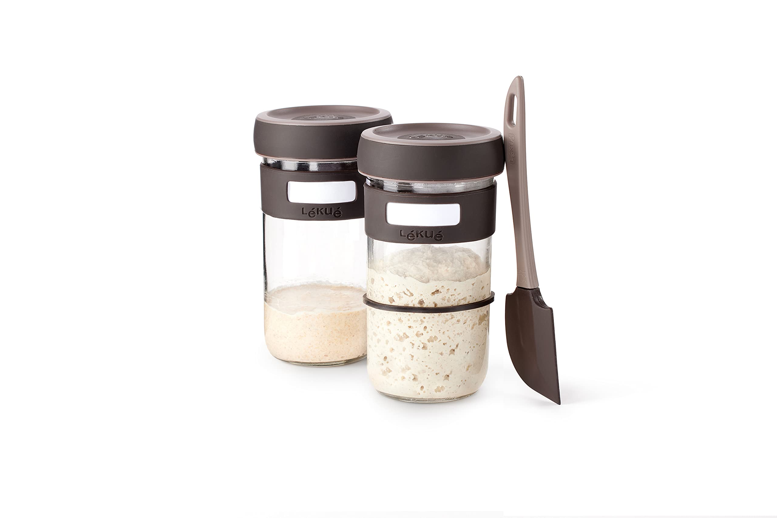 Lékué Panary Sourdough Kit - Clear Glass and Silicone Bread Making Set
