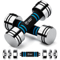 Jolof Store Adjustable Steel Dumbbells | 2.5kg Pair Compact Chrome Set