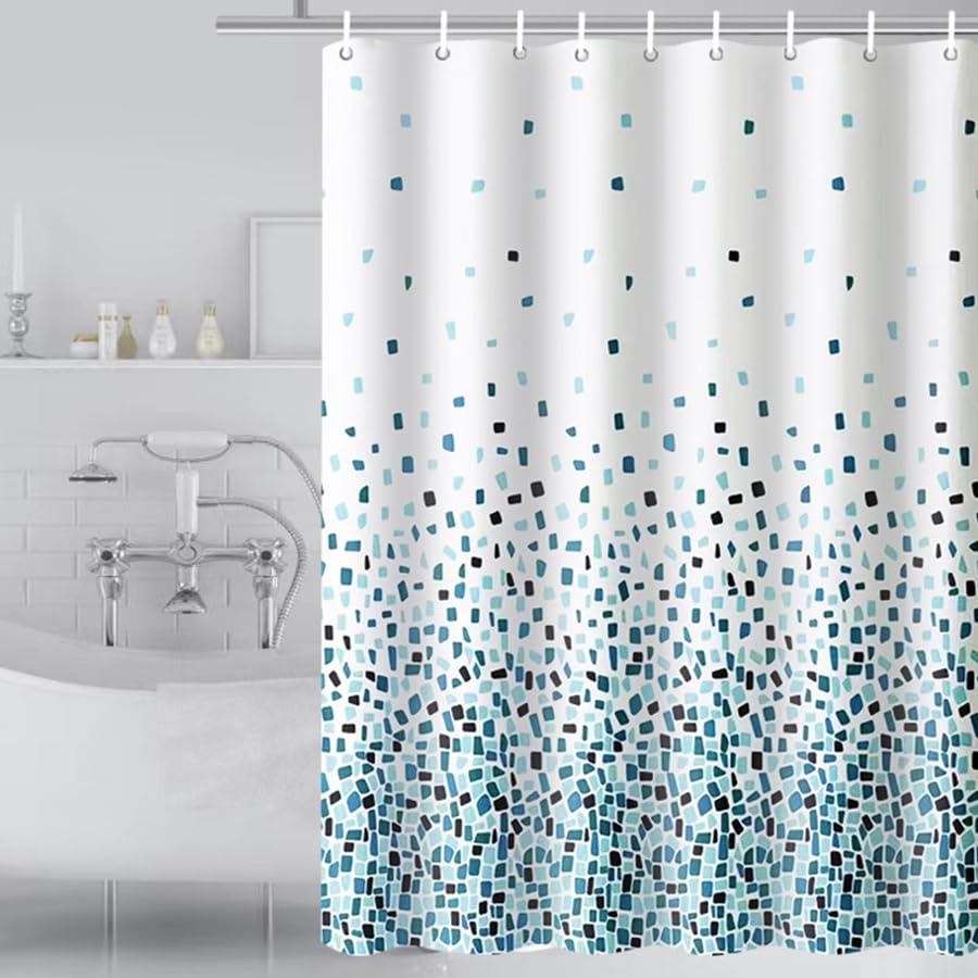 Tennove Waterproof Polyester Shower Curtain | Mildew Resistant – 280x200cm