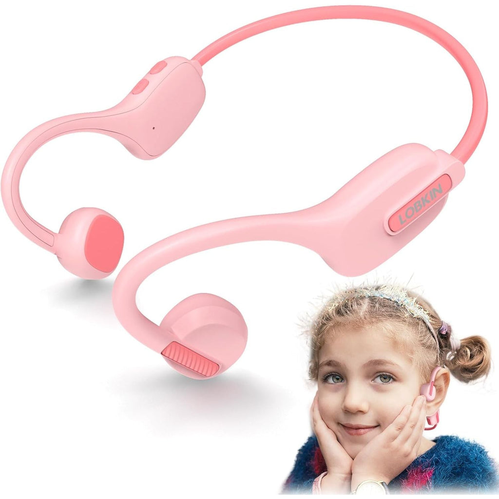 LOBKIN Kids Open Ear Headphones – Bluetooth 5.3 Wireless IPX5 Sports