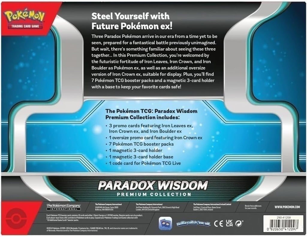 Pokémon TCG: Paradox Wisdom Premium Collection - Iron Crown & Booster Packs
