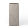 Kante Modern Rectangle Concrete Outdoor Planter - Weathered Grey, 20"