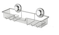 SANNO Suction Cup Shower Caddy – Rustproof Stainless Steel Shelf
