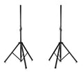 Pyle Dual Universal PA DJ Speaker Stands - Adjustable Tripod Pair with Case