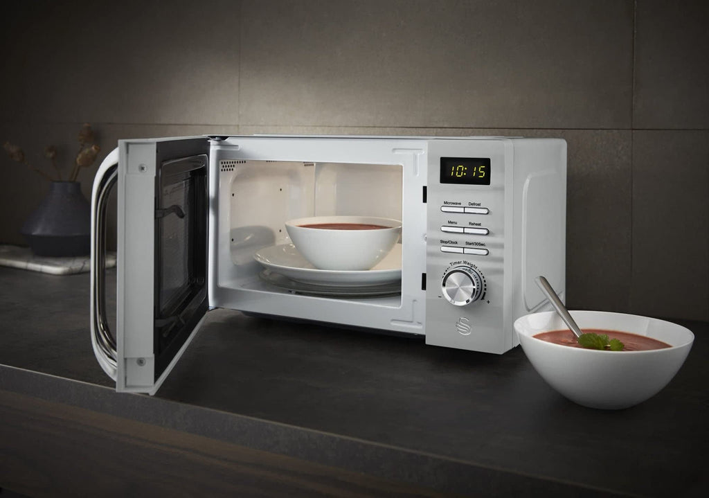 Swan Symphony 20L Microwave | 700W with 5 Power Levels & Defrost - Grey