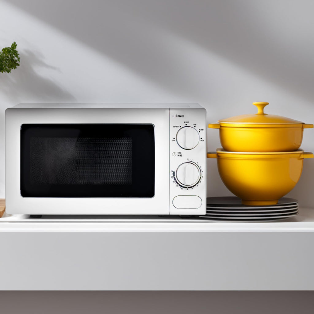Haden 17L Compact Microwave Oven | 700W Countertop Cooker - White