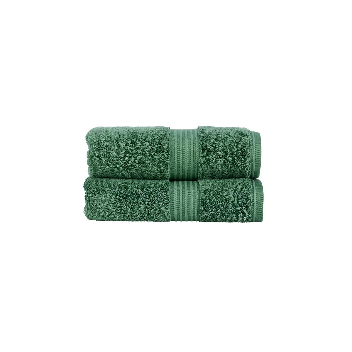 Christy Supreme Hygro Hand Towels - 2 Pack - Spruce Green Supima Cotton