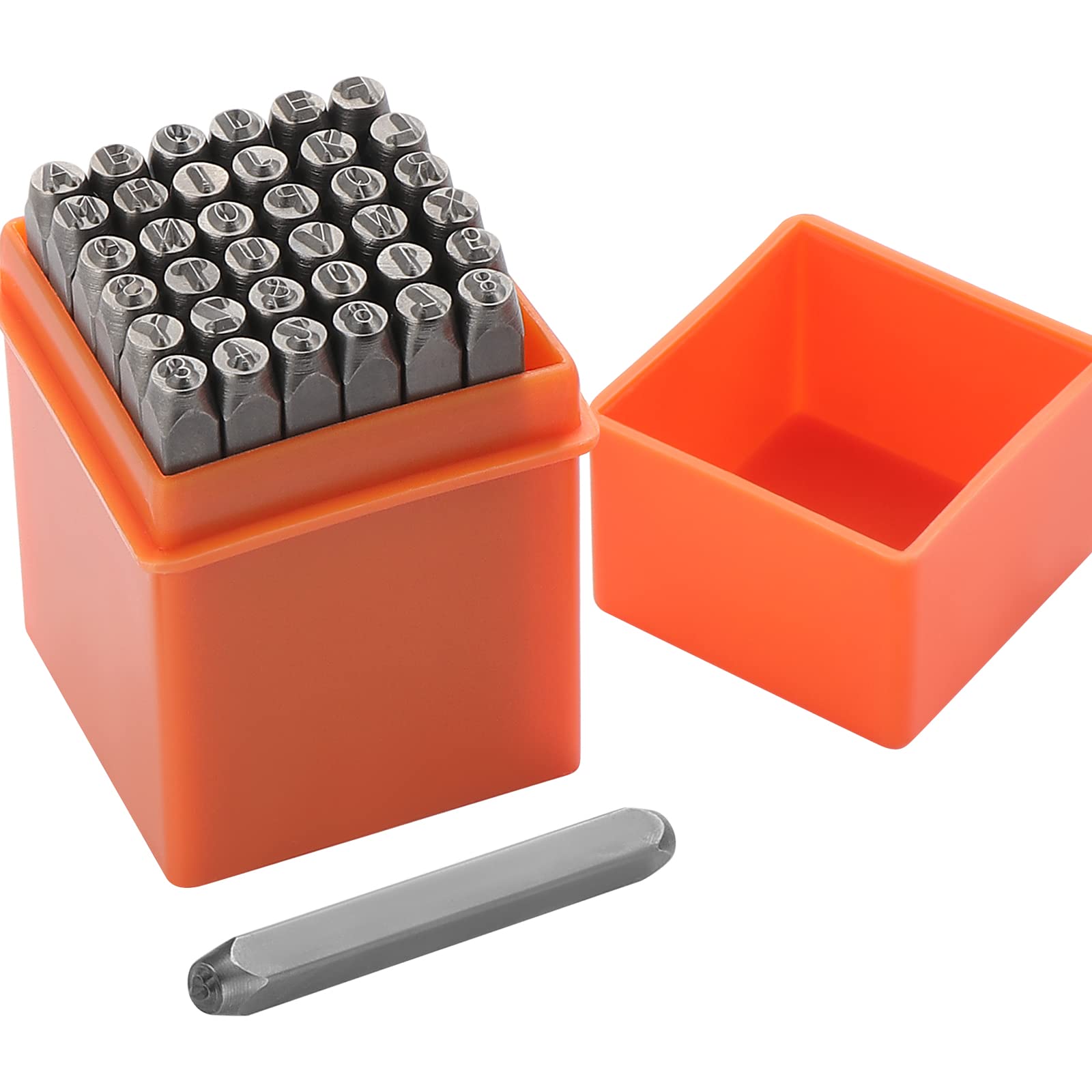 Gueenky 37-Piece Metal Stamping Tool Set | 3mm Letter and Number Punch Kit
