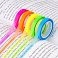 Hoiny Highlighter Tape | 10 Rolls Transparent Sticky Annotation Strips