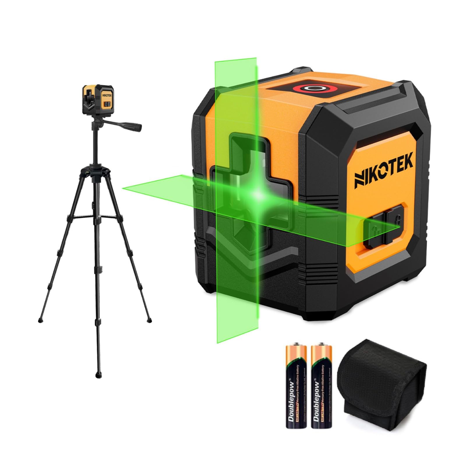Nikotek Green Beam Laser Level with 1.2M Tripod – Self-Leveling Tool
