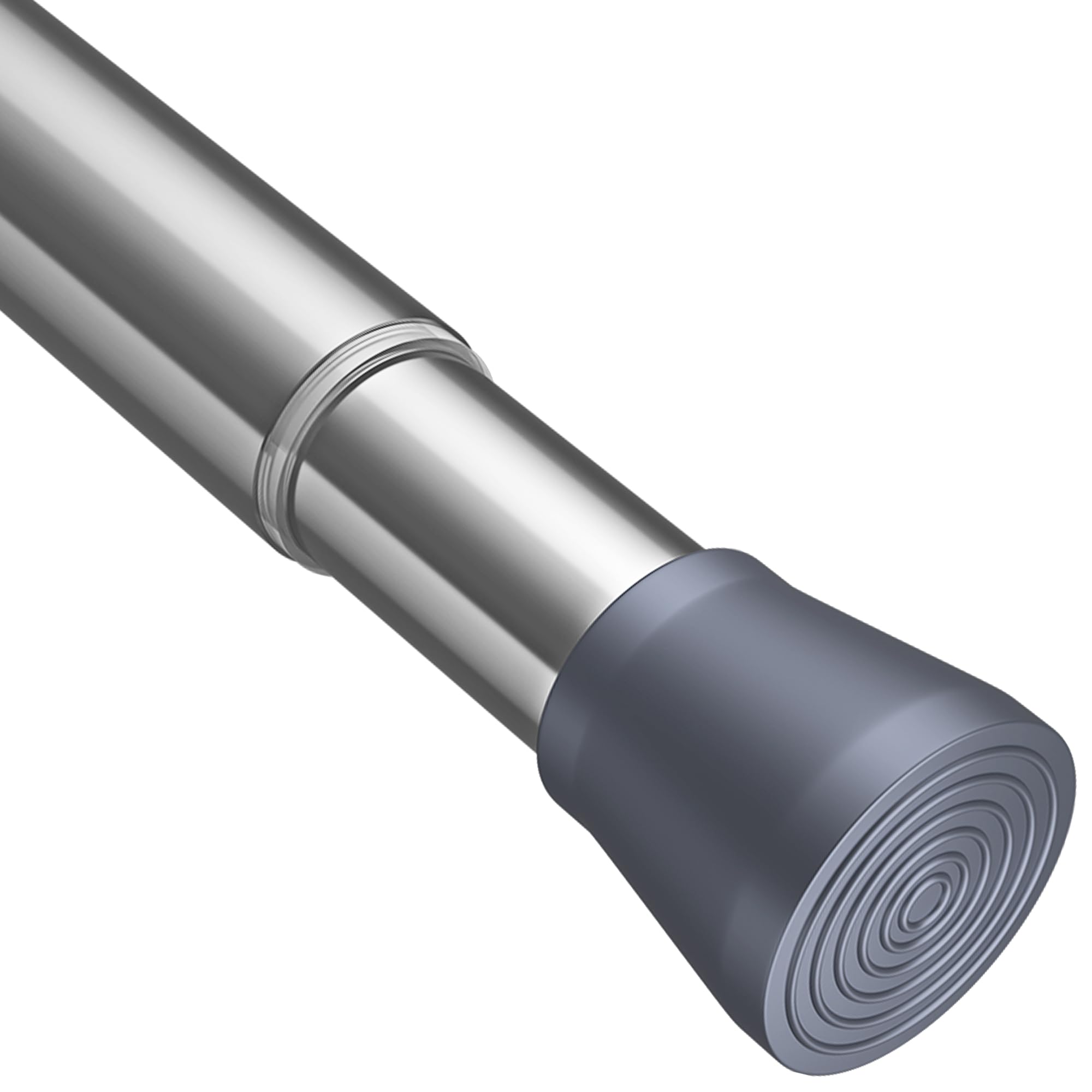 No Drill Tension Shower Curtain Rods, 2PCS Silver 67-85cm