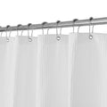 Barossa Design Waffle Weave Shower Curtain – White Hotel Luxury Fabric