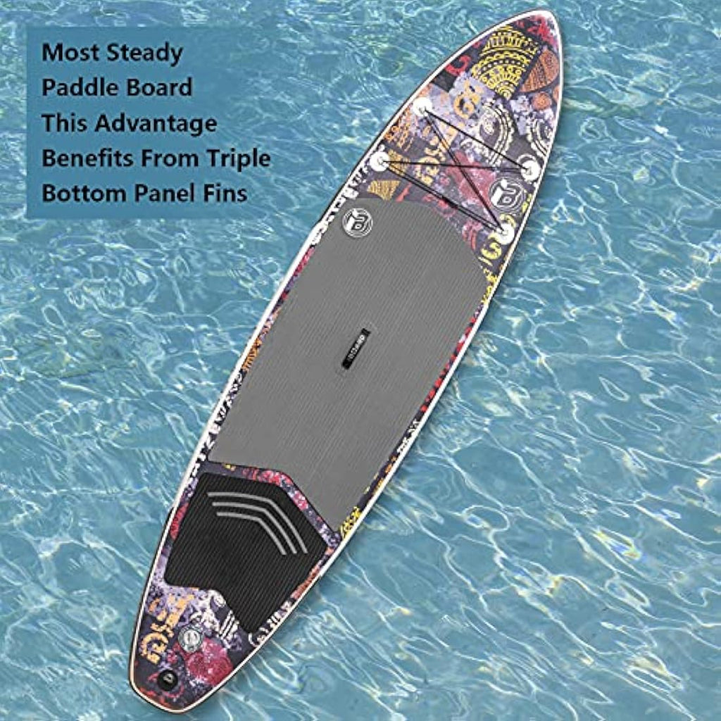 iBOARD Inflatable Stand Up Paddle Board – 11' x 32" x 6" SUP with Accessories