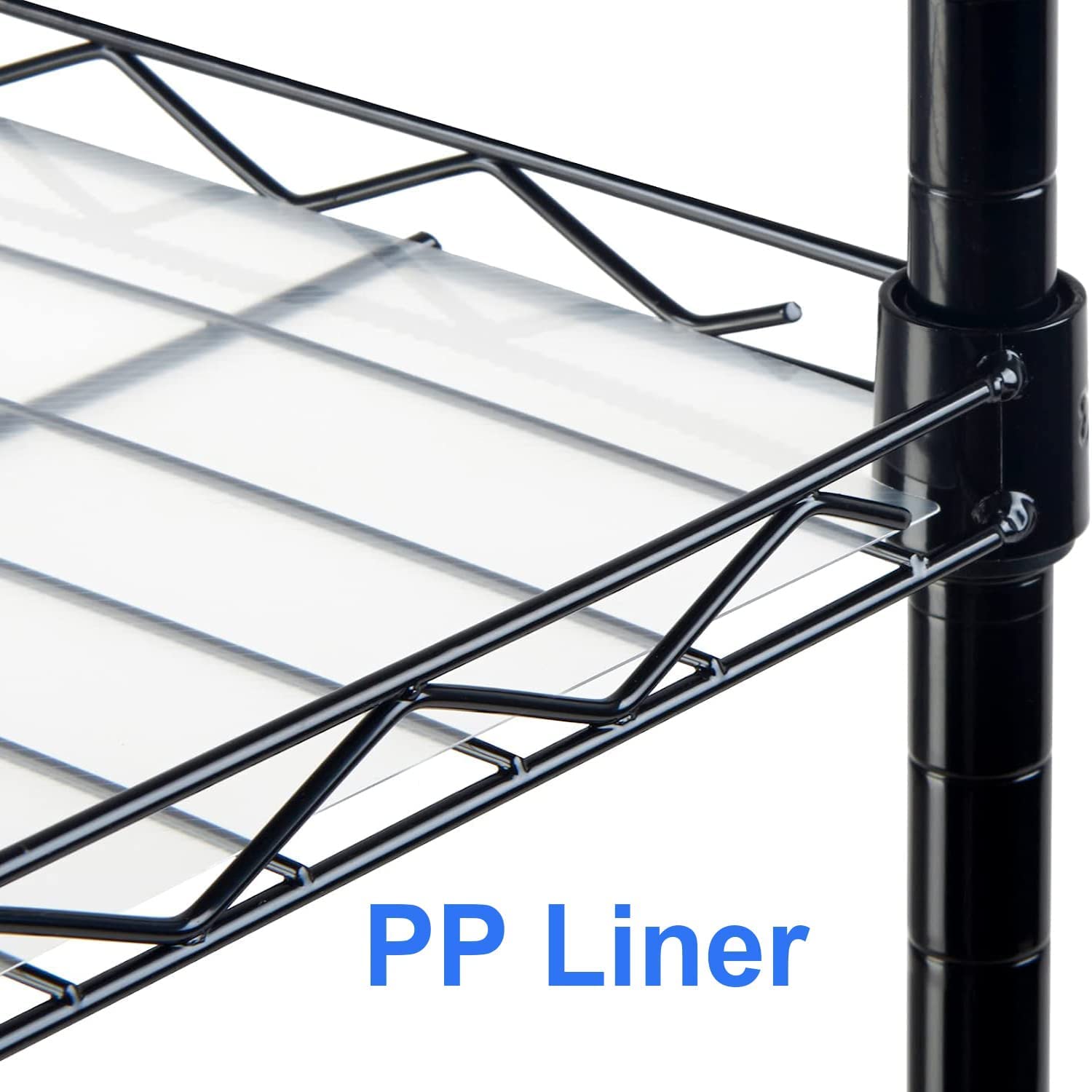 FTEYUET 6-Tier Metal Wire Shelving Unit – Heavy Duty Storage Rack, White