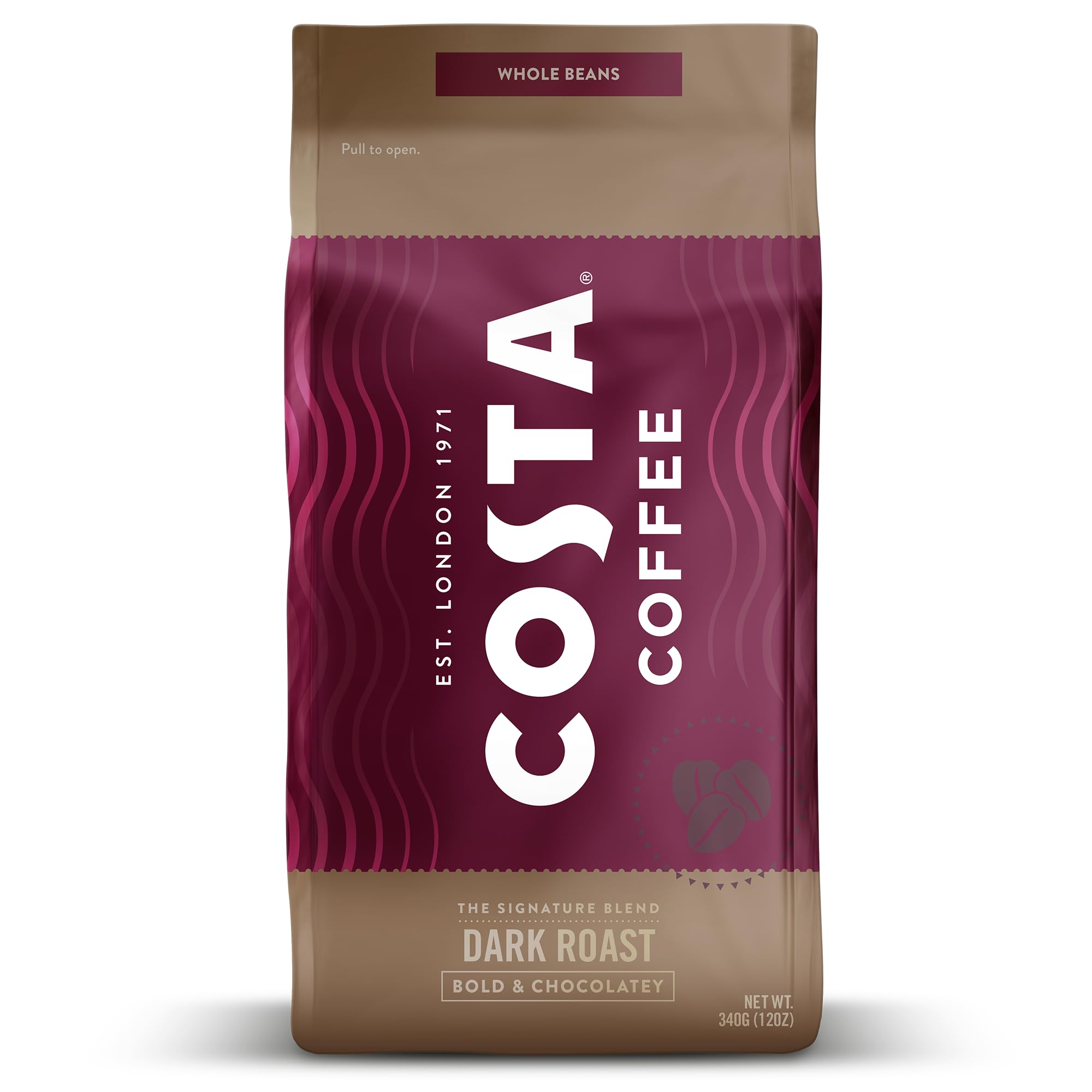 Costa Coffee Signature Blend Dark Roast Whole Bean Coffee - 12 oz