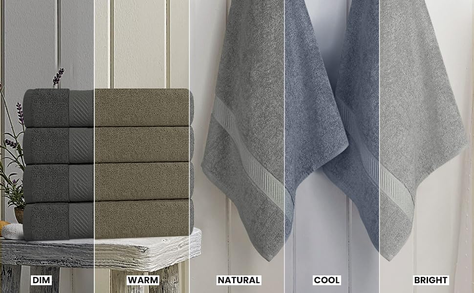 Utopia Towels 6 Pack Medium Bath Towel Set, 100% Ring Spun Cotton 24 x 48 Inches Medium Lightweight and Highly Absorbent Quick Drying Towels - image 4