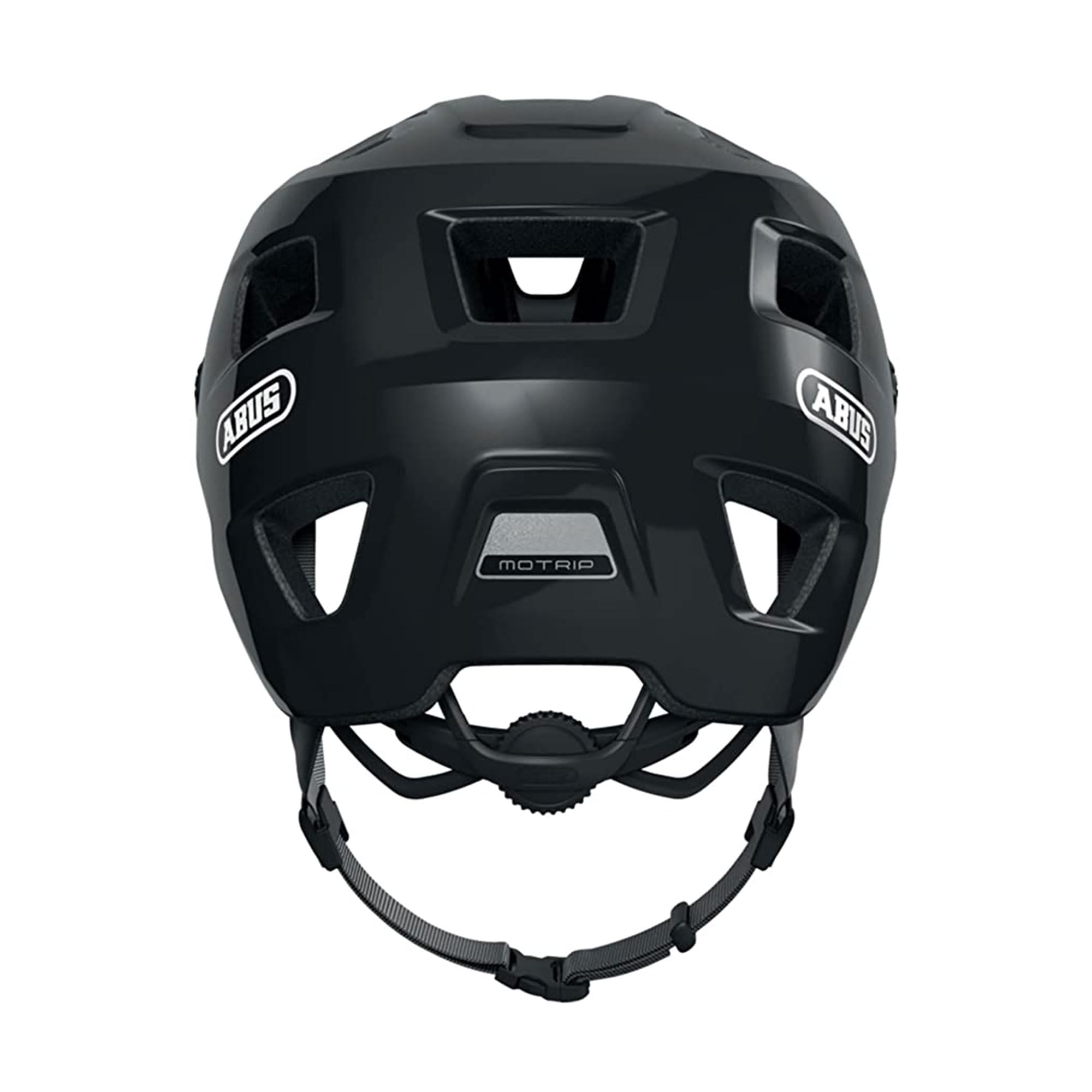 ABUS MoTrip MTB Helmet – Shiny Black Mountain Bike Helmet, Size M