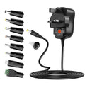 Outtag 24W Universal AC DC Power Supply Adapter with 8 Plugs, 3V-12V