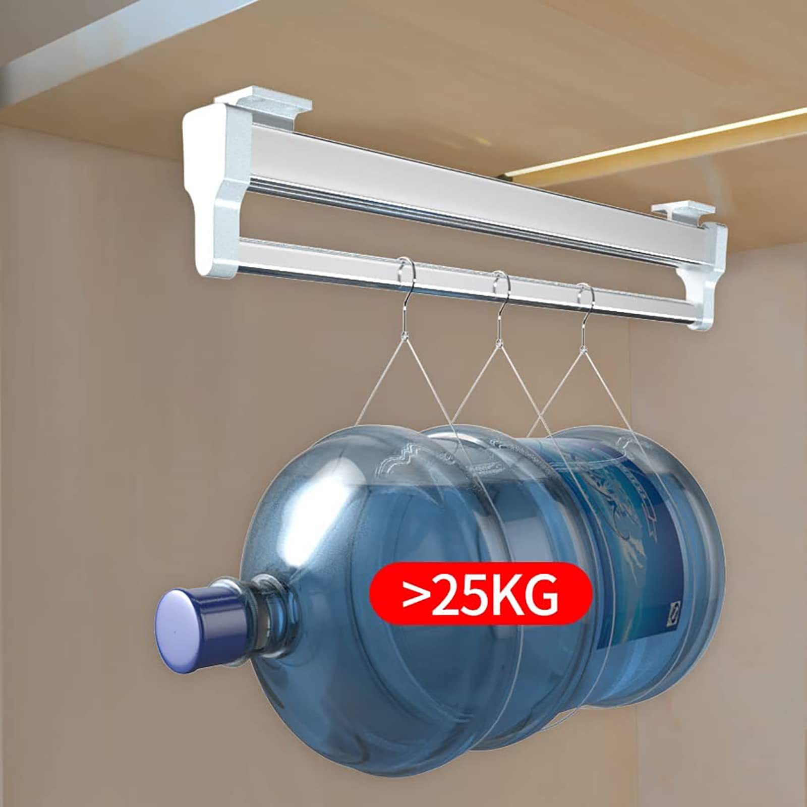MAFAGE Pull Out Clothes Hanger Rod | 347mm Adjustable Wardrobe Rail