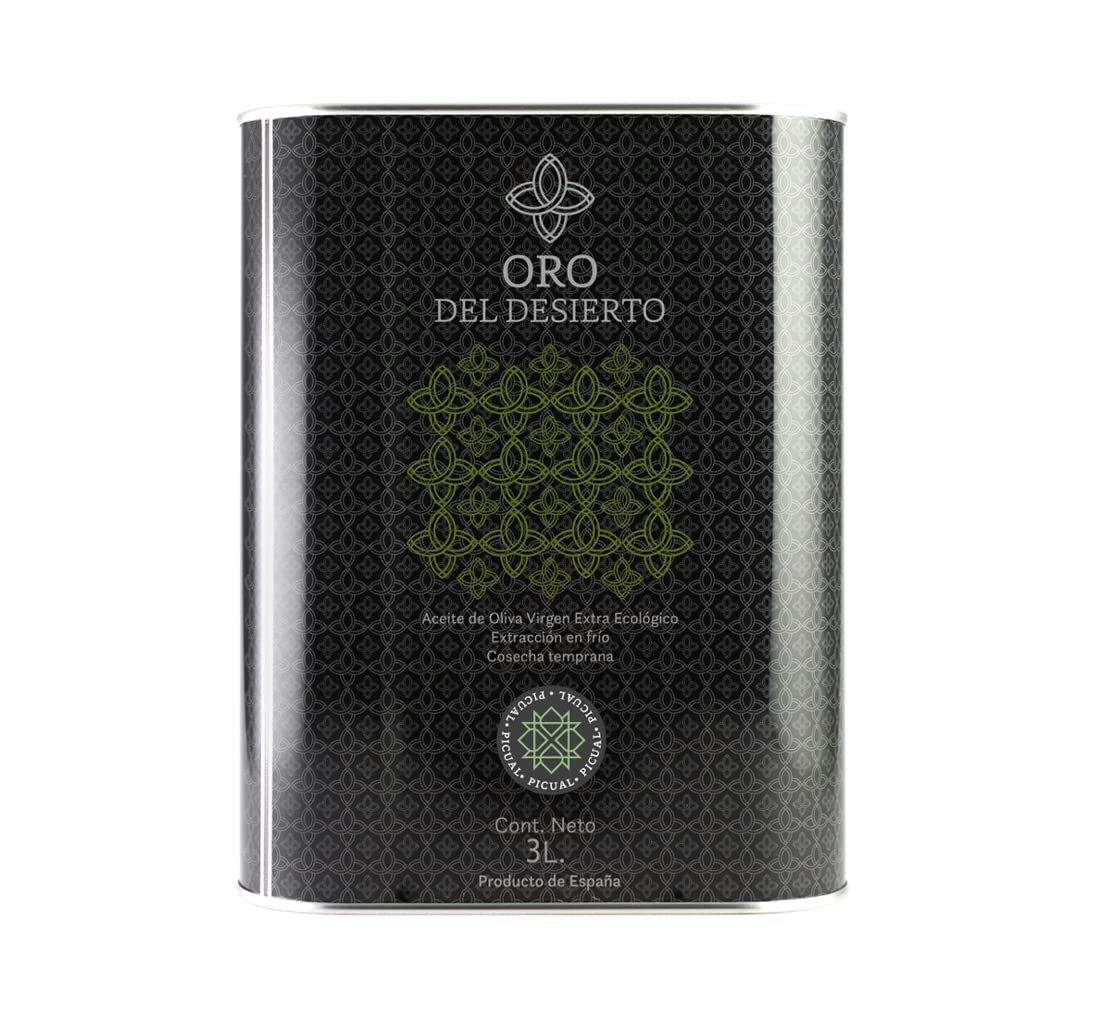 Oro del Desierto Organic Extra Virgin Olive Oil | Picual – 3L Tin