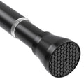 HAOYUNTE Black Tension Curtain Rod, 28-48 Inch Adjustable No-Drill Rod