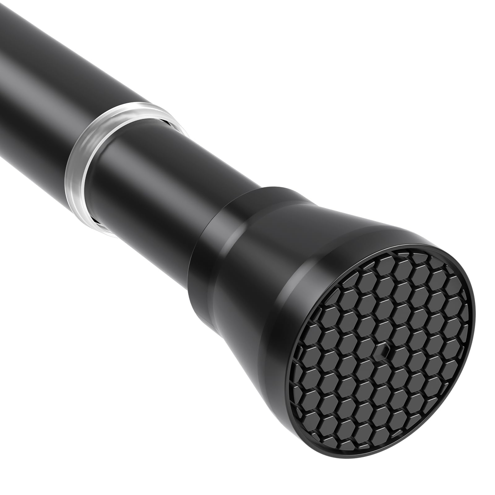 HAOYUNTE Black Tension Curtain Rod, 28-48 Inch Adjustable No-Drill Rod