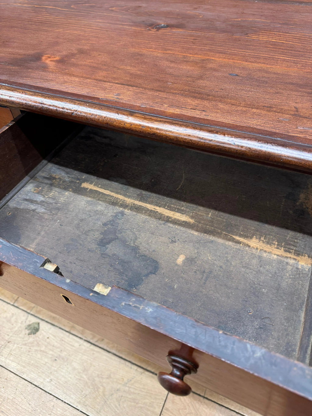 Antique Victorian Mahogany Library Table Desk Kitchen Dining Table With Drawers