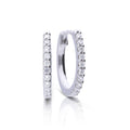 Gecko Jewellery Sterling Silver Zirconia Hoop Earrings | 0.30ct