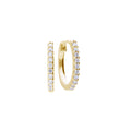 Gecko Jewellery Sterling Silver Zirconia Hoop Earrings | 0.30ct