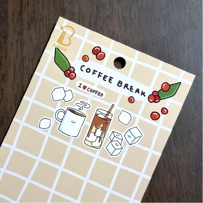 LuLuFun Studio Bonito Coffee Break Decorative Journaling Stickers