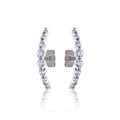Diamonfire Pave Bar Earrings by Gecko Jewellery – Sterling Silver