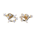 Gecko Jewellery Zodiac Constellation Stud Earrings | Gold Plated Silver