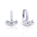 Diamonfire Trilogy Zirconia Hoop Earrings by Gecko Jewellery Retail