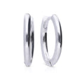 Diamonfire Plain Hoop Earrings by Gecko Jewellery Retail - Silver