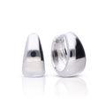 Diamonfire Plain Tapered Hoop Earrings by Gecko Jewellery Retail