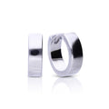 Diamonfire Plain Square Edge Hoop Earrings by Gecko Jewellery Retail