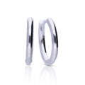 Diamonfire Plain Hoop Earrings by Gecko Jewellery Retail – Silver