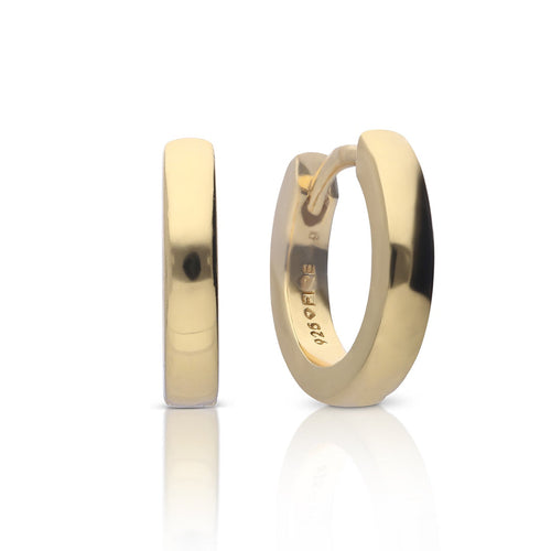 Diamonfire Plain Hoop Earrings by Gecko Jewellery Retail – Silver