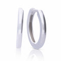 Diamonfire Plain Hoop Earrings by Gecko Jewellery Retail – Silver
